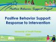 Positive Behavior Support: Response to Intervention PowerPoint PPT Presentation