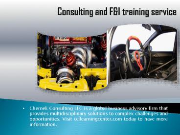 Consulting and F&I Training