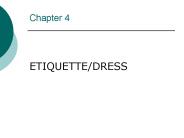 ETIQUETTE/DRESS