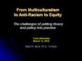 From Multiculturalism to Anti-Racism to Equity  The challenges of putting theory  and policy into practice PowerPoint PPT Presentation