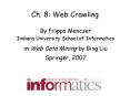 Ch. 8: Web Crawling PowerPoint PPT Presentation