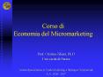 Corso di Economia del Micromarketing PowerPoint PPT Presentation