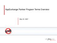 AppExchange ISV 1st Call Pitch