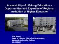 Accessibility of Lifelong Education  PowerPoint PPT Presentation