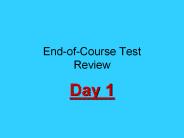 End-of-Course Test Review