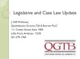 Legislative and Case Law Update