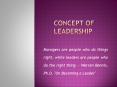 Concept of Leadership PowerPoint PPT Presentation