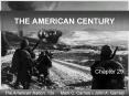 THE AMERICAN CENTURY PowerPoint PPT Presentation