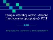 Terapia interakcji rodzic 