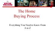 The Home Buying Process