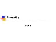 Rulemaking