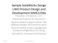 Sample SolidWorks Design UWO Product Design and Development MME2259a PowerPoint PPT Presentation