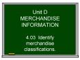 Unit D MERCHANDISE INFORMATION PowerPoint PPT Presentation