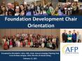 Foundation Development Chair Orientation PowerPoint PPT Presentation