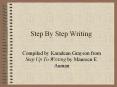 Step By Step Writing PowerPoint PPT Presentation