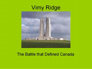 Vimy Ridge