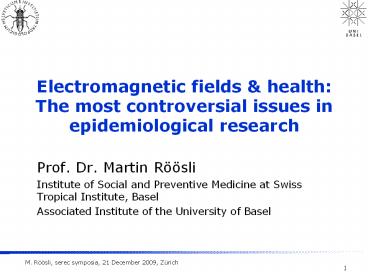 Electromagnetic fields