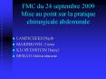 FMC du 24 septembre 2009 Mise au point sur la pratique chirurgicale abdominale PowerPoint PPT Presentation