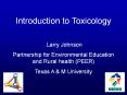 Introduction to Toxicology PowerPoint PPT Presentation