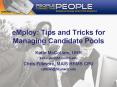 eMploy: Tips and Tricks for Managing Candidate Pools PowerPoint PPT Presentation