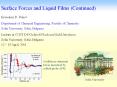Surface Forces and Liquid Films (Continued) PowerPoint PPT Presentation