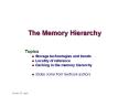 The Memory Hierarchy PowerPoint PPT Presentation