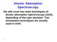 Atomic Absorption Spectroscopy PowerPoint PPT Presentation