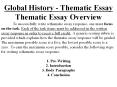 Global History - Thematic Essay PowerPoint PPT Presentation