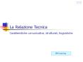 La Relazione Tecnica PowerPoint PPT Presentation