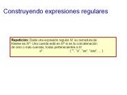 Construyendo expresiones regulares