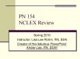 PN 154 NCLEX Review PowerPoint PPT Presentation