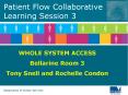 Patient Flow Collaborative Learning Session 3 PowerPoint PPT Presentation