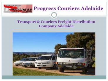 Transport & Couriers Freight Distribution Companies in Adelaide
