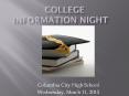 College Information Night PowerPoint PPT Presentation