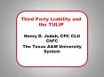 Third Party Liability and the TULIP PowerPoint PPT Presentation