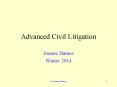 Advanced Civil Litigation PowerPoint PPT Presentation