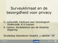Surveyklimaat en de bezorgdheid voor privacy PowerPoint PPT Presentation
