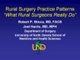 Rural Surgery Practice Patterns  PowerPoint PPT Presentation