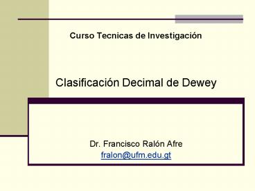 Curso Tecnicas de Investigaci