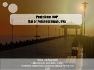 Praktikum OOP Dasar Pemrograman Java