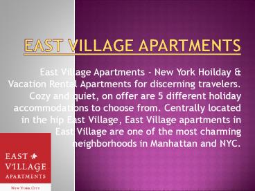 East Village Apartments