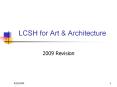 LCSH for Art PowerPoint PPT Presentation