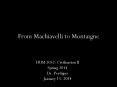 From Machiavelli to Montaigne PowerPoint PPT Presentation