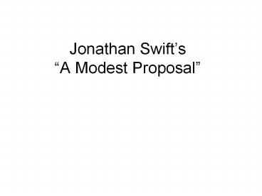 Jonathan Swift