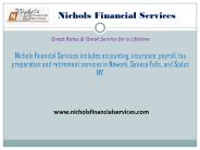 Accounting & Insurance Services in Newark, NY