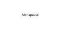 Menapause PowerPoint PPT Presentation