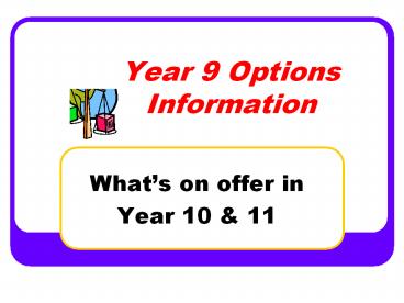 Year 9 Options Information