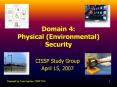 Domain 4: Physical (Environmental) Security PowerPoint PPT Presentation