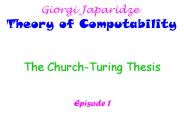 The Church-Turing Thesis