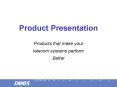 Product Presentation PowerPoint PPT Presentation